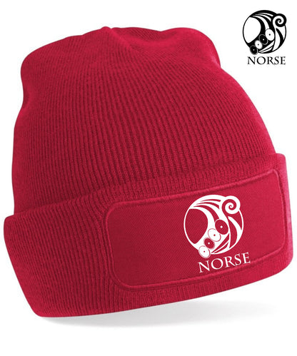 Norse Crest Beanie Classic red