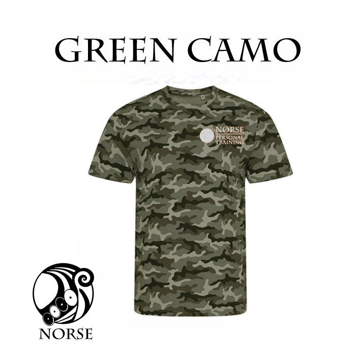 Norse Camo Unisex Cotton T-Shirt Green