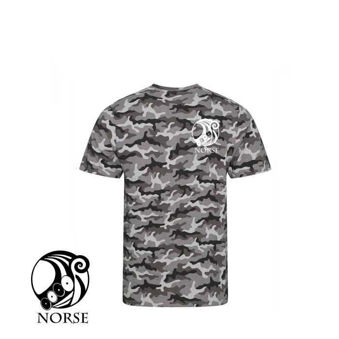 Norse Camo Unisex Cotton T-Shirt Grey