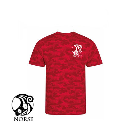 Norse Camo Unisex Cotton T-Shirt Red